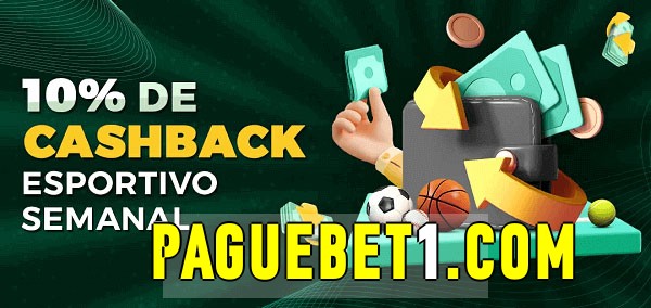 10% de bônus de cashback na paguebet 