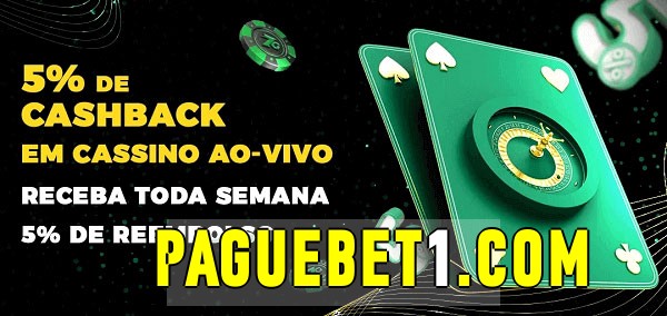 Promoções do cassino ao Vivo paguebet 